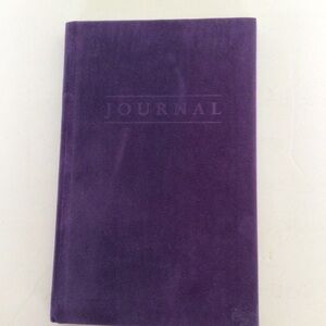 PURPLE SUEDE HARDBOUND JOURNAL NWOT